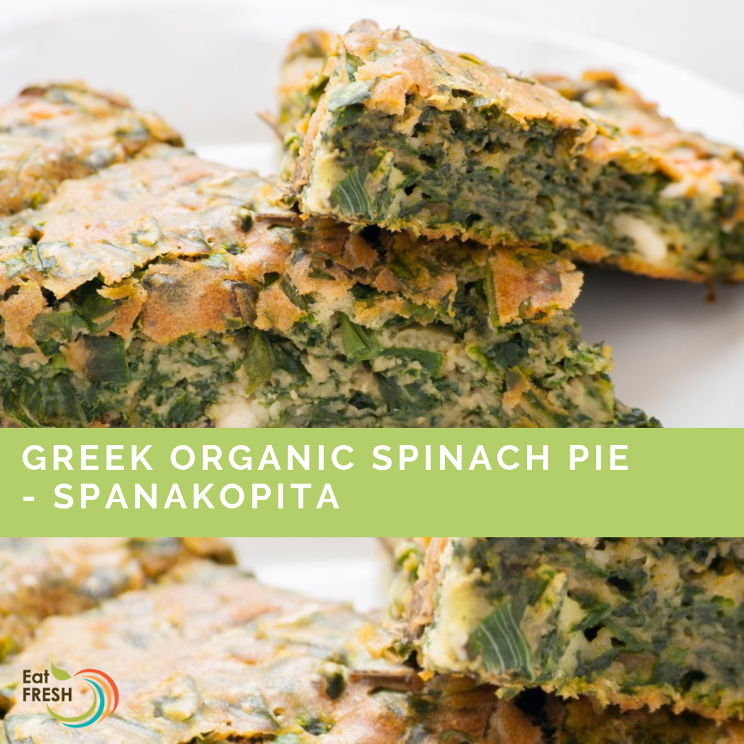 Greek Organic Spinach Pie - Spanakopita