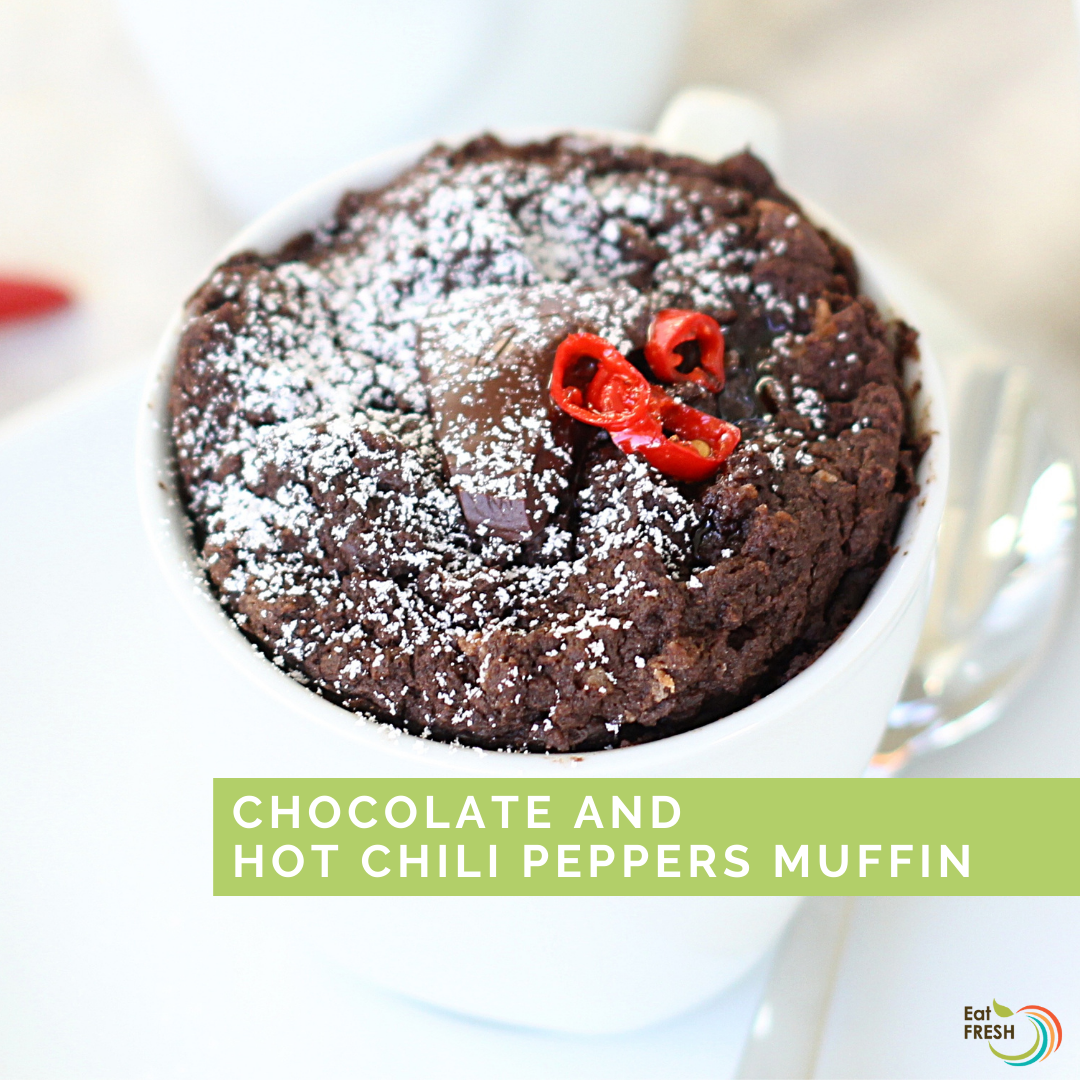 Chocolate and Hot Chili Peppers Muffin