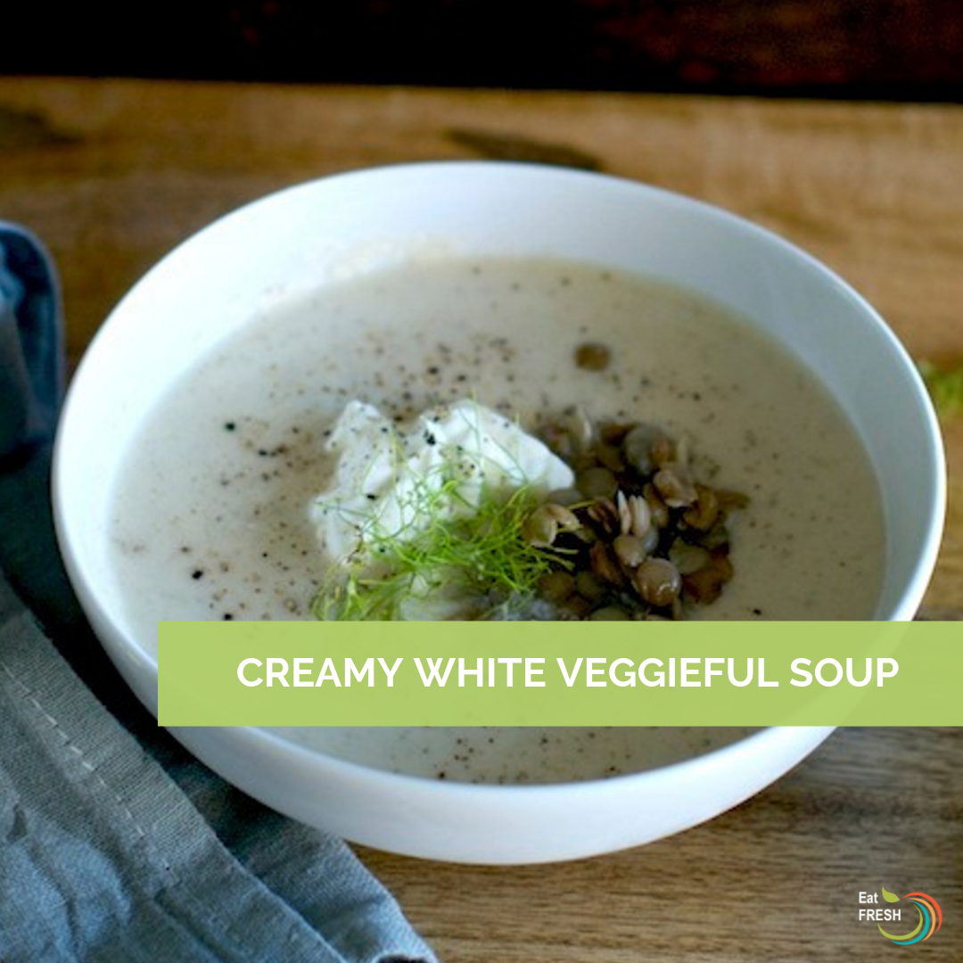Creamy White Veggieful Soup