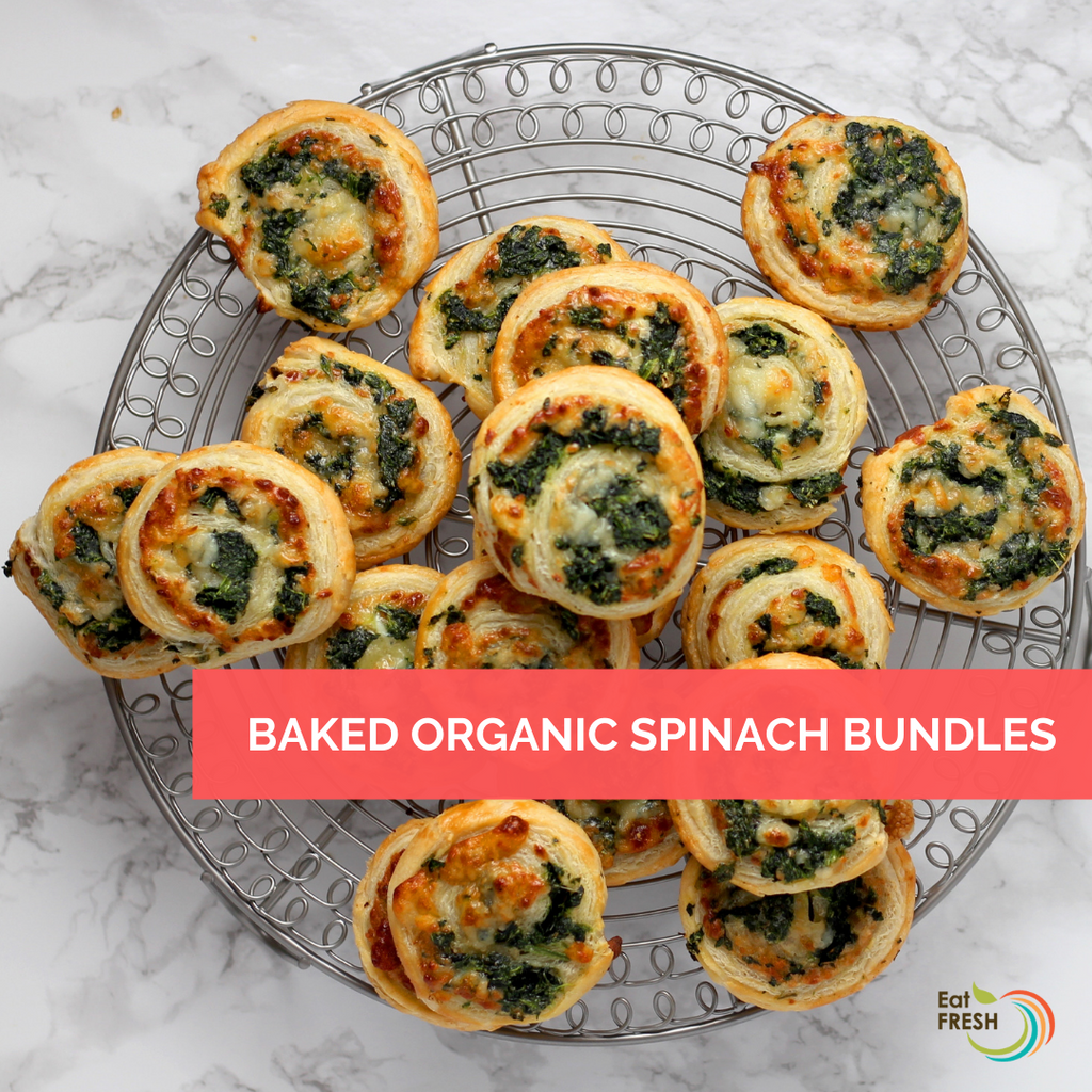 Baked Organic Spinach Bundles – Eat FRESH HK