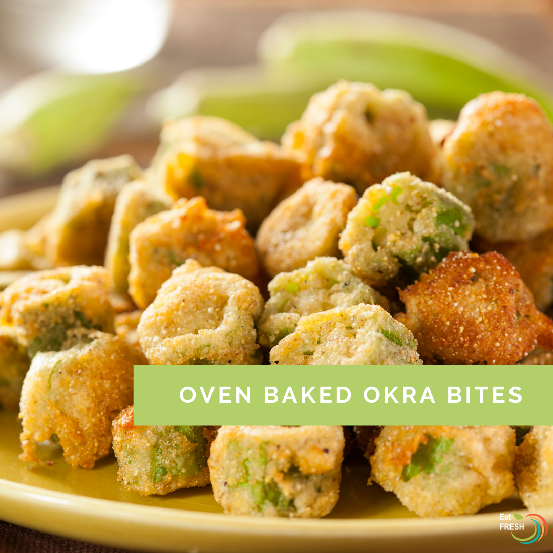 Oven Baked Okra Bites