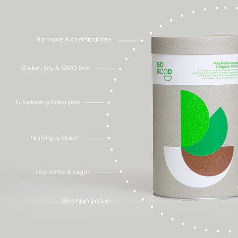 Go Good Pea Protein + Organic Vanilla 500g