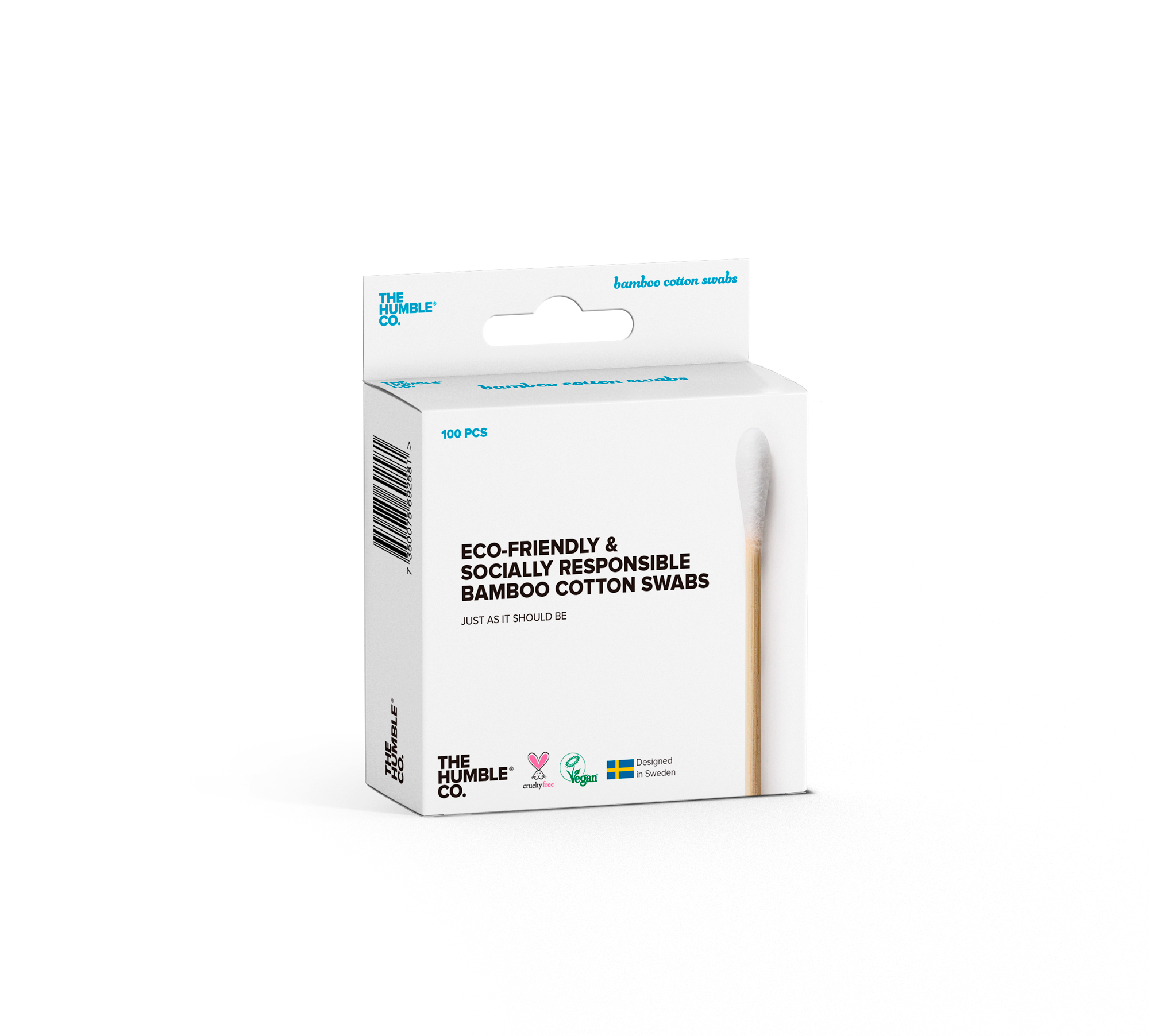 The Humble Co. cotton swabs - white 100-pack