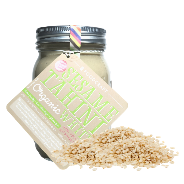 Organic Stone Ground Raw Sesame Butter, Tahini - 454g Organic Stone Ground Raw Sesame Butter, Tahini - 454g