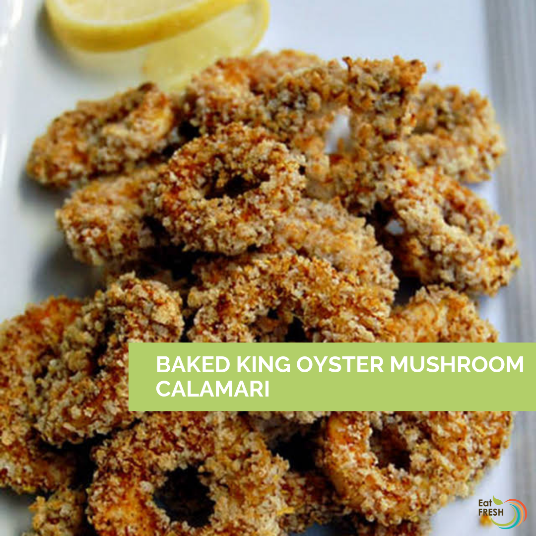 Baked King Oyster Mushroom Calamari