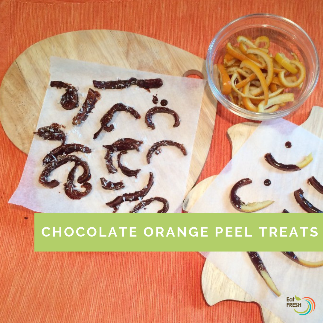 Chocolate orange peel treats