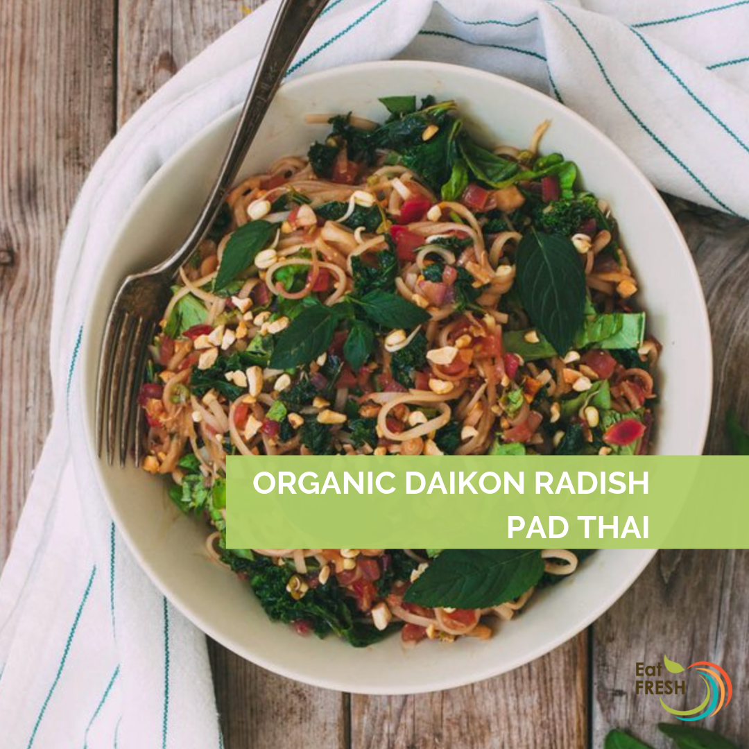 Organic Daikon Radish Pad Thai