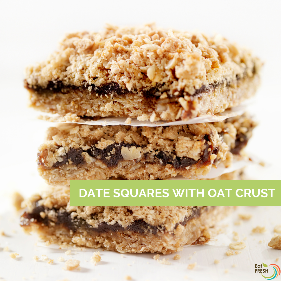 Date Squares with Oat Crust