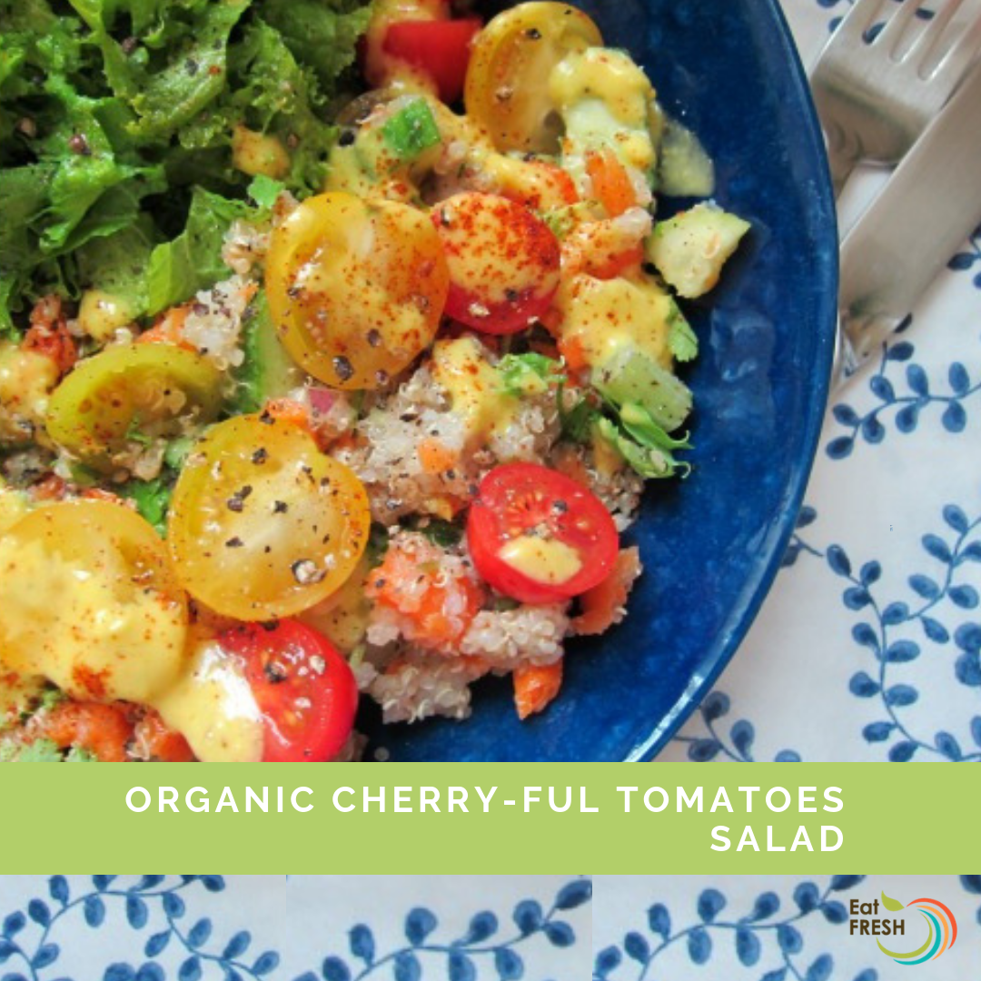 Organic Cherry-ful tomatoes salad