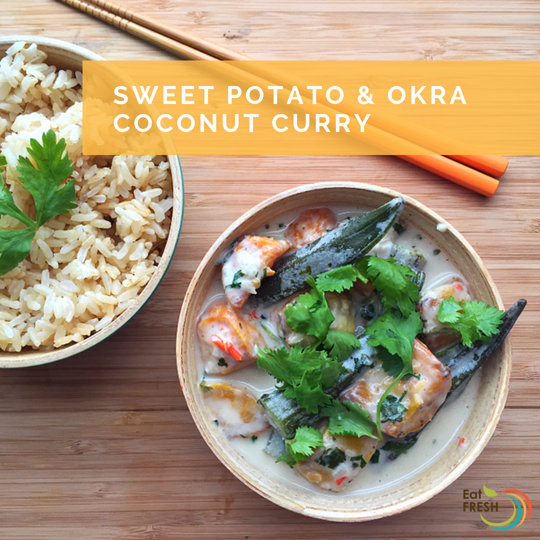 Sweet Potato & Okra Coconut Curry