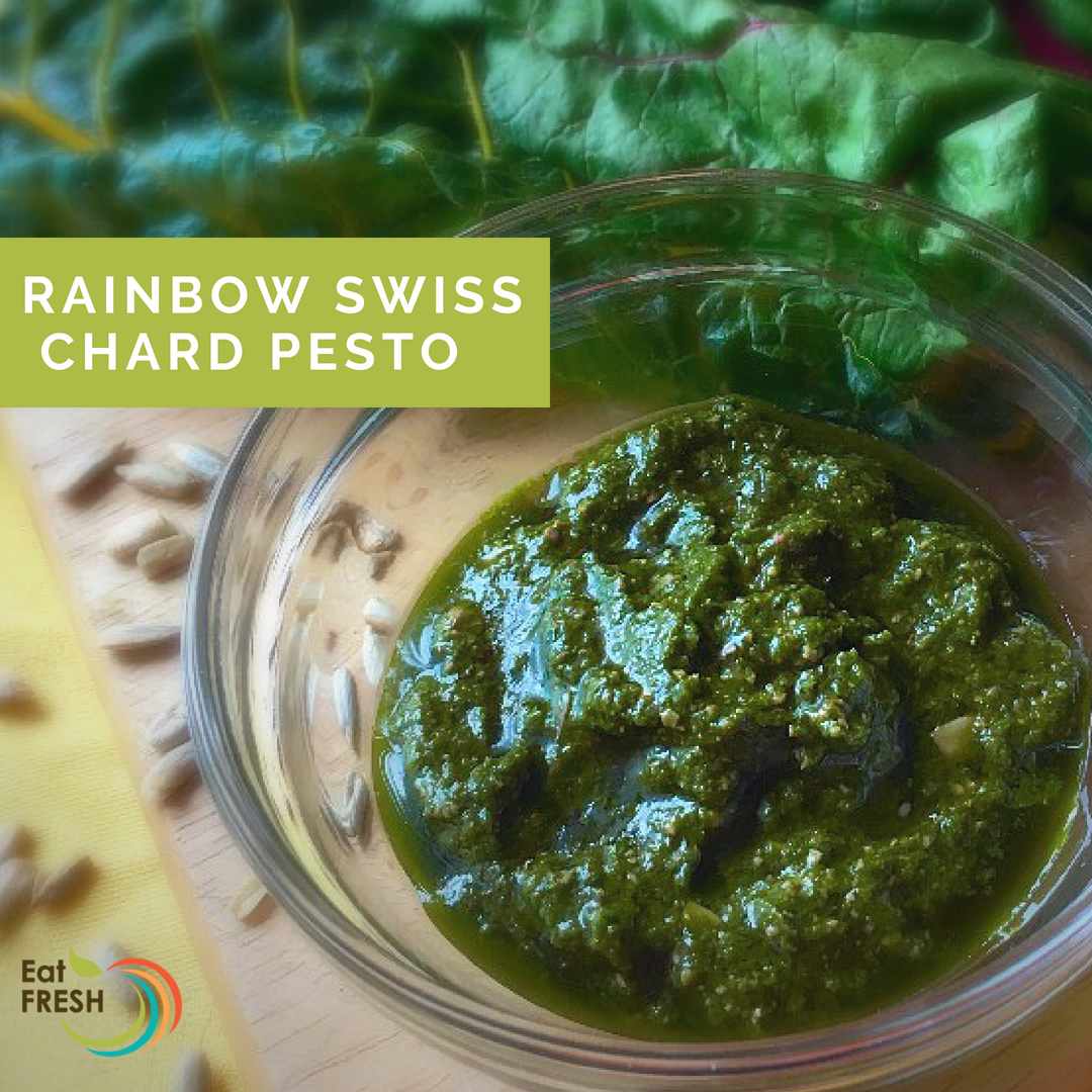 Rainbow Swiss Chard Pesto