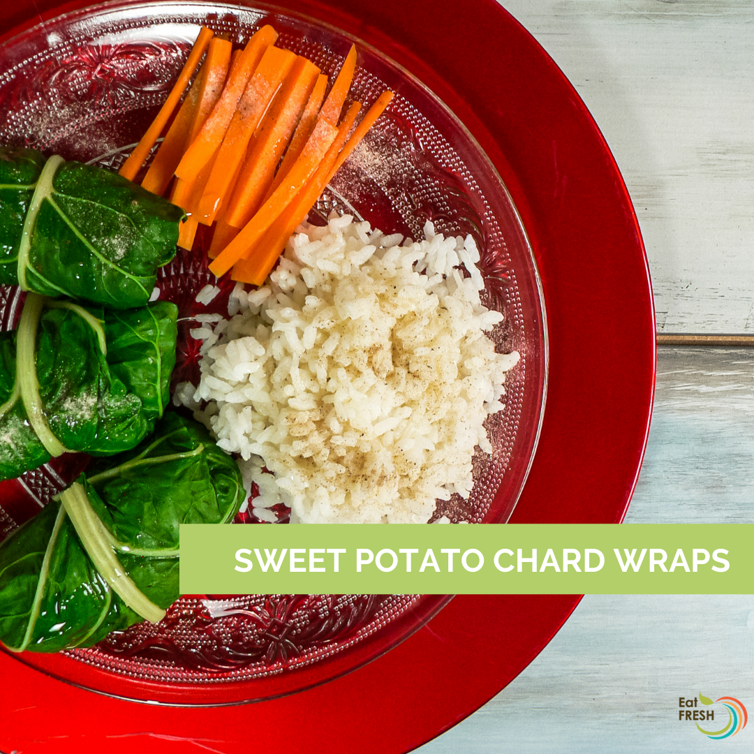 Sweet Potato Chard Wraps