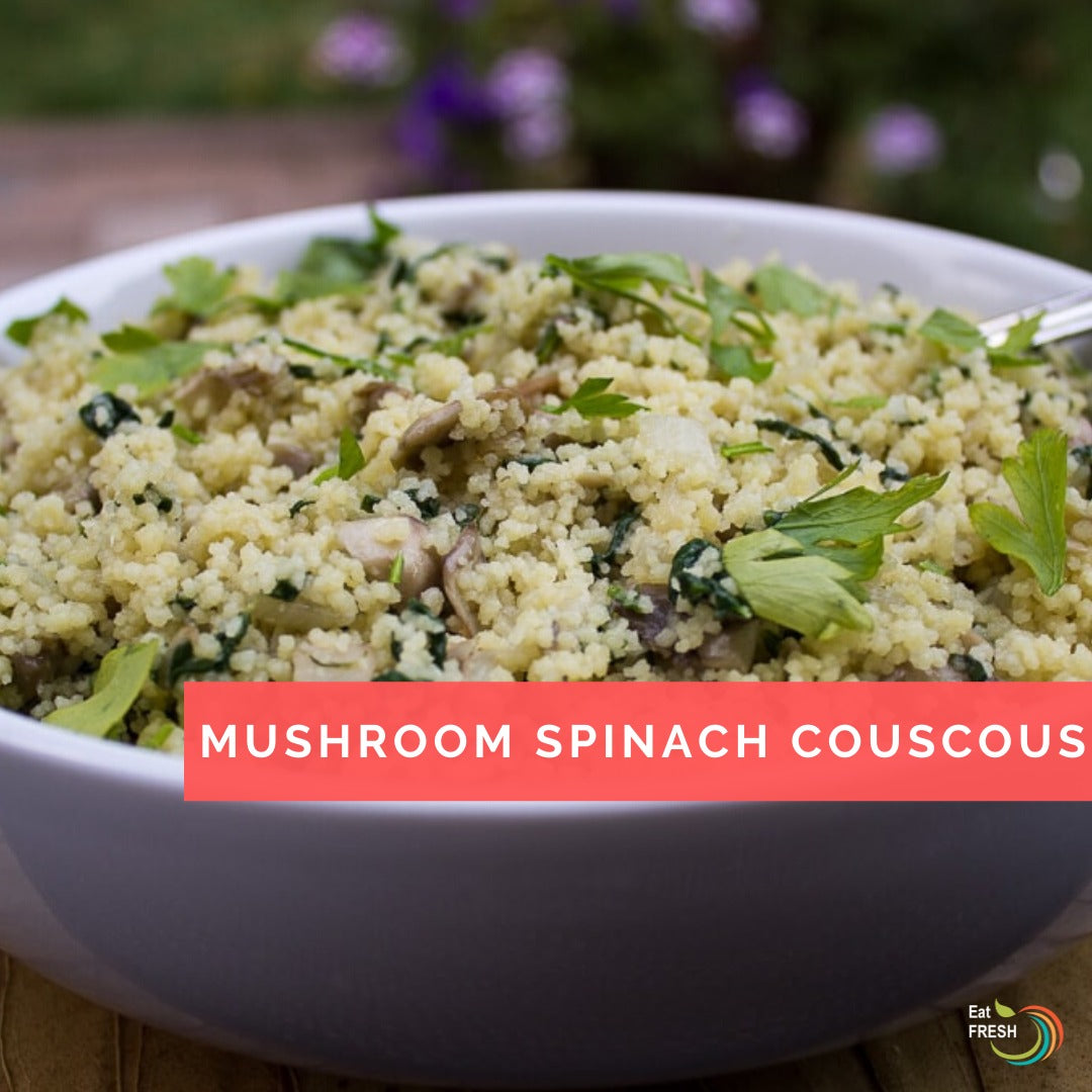Mushroom Spinach Couscous