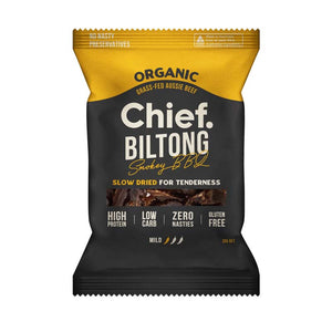 Chief Bilton - Smokey BBQ Organic Grass-Fed Beef Snack