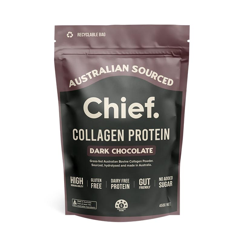 Chief. Grass-fed Collagen Protein Powder – Dark Chocolate