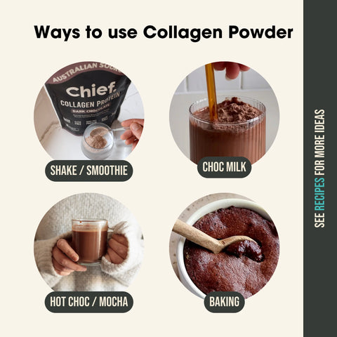 Chief. Grass-fed Collagen Protein Powder – Dark Chocolate