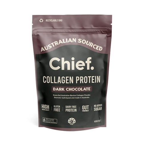 Chief. Grass-fed Collagen Protein Powder – Dark Chocolate