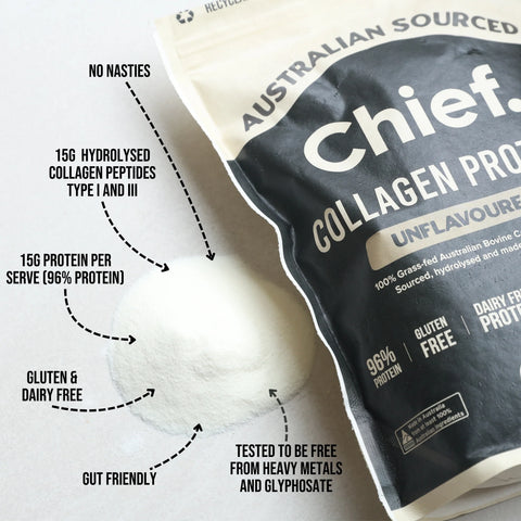 Chief. Grass-fed Collagen Protein Powder – Unflauvered