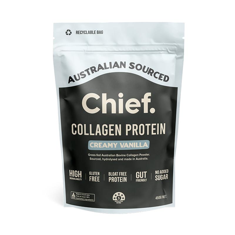 Chief. Grass-fed Collagen Protein Powder – Creamy Vanilla
