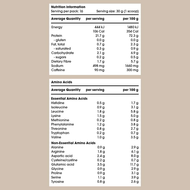 Go Good Pea Protein Isolate Coffee 500g