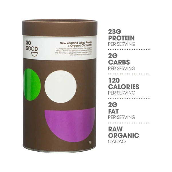 Go Good Whey Protein Isolate + Organic Chocolate