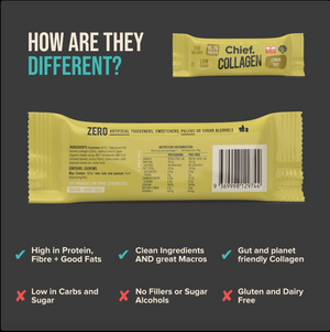 Chief. Collagen Protein Bar - Lemon Tart