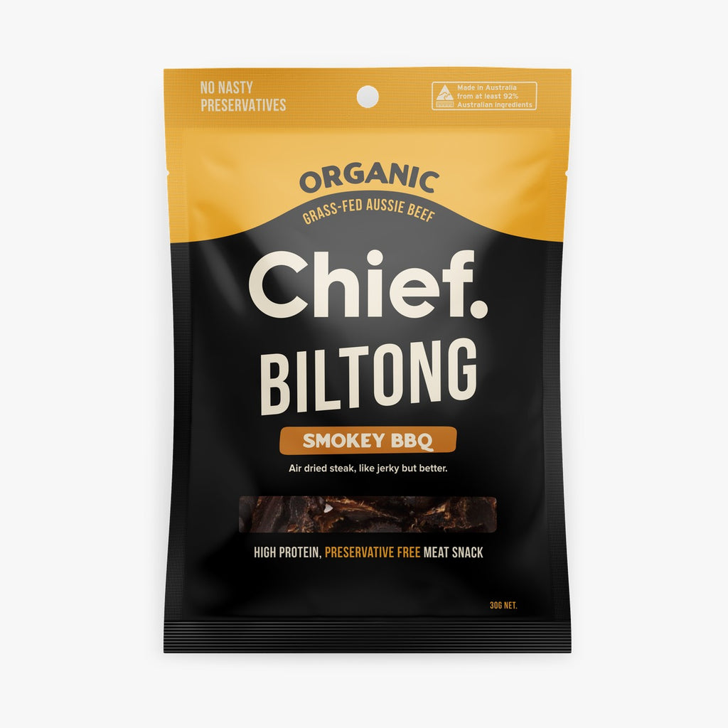 Chief Biltong - Smokey BBQ Organic Grass-Fed Beef Snack