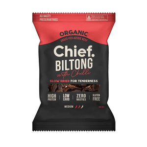 Chief Bilton - Chilli Organic Grass-Fed Beef Snack