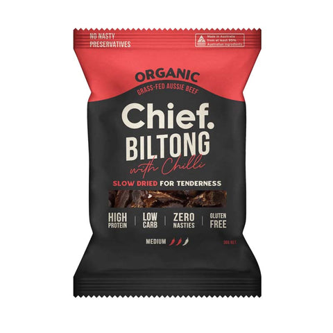 Chief Bilton - Chilli Organic Grass-Fed Beef Snack