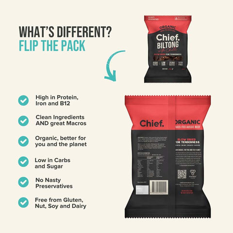 Chief Bilton - Chilli Organic Grass-Fed Beef Snack