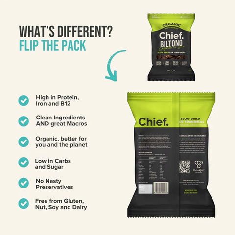 Chief Bilton - Chipotle & Lime Organic Grass-Fed Beef Snack