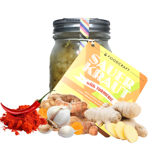 Living Sauerkraut Unpasteurized Turmeric 400g